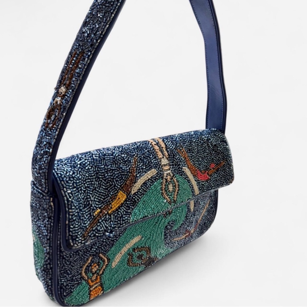 Staud Tommy Beaded Handbag swimmers - Picture 3 of 8